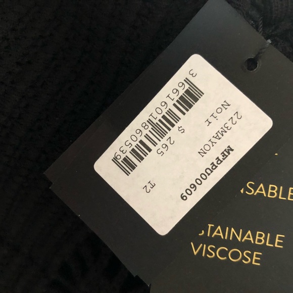 NWT  SANDRO Black Knit Openwork Crop Top  Size 32 Chest  $265 - Picture 3 of 3